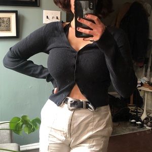UO black cardigan